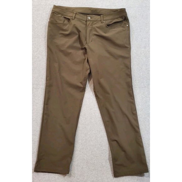 Lemon Other - Lululemon Men's Classic Fit‎ Warpstreme Stretch Chino Pants Green
